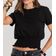 Blusa Feminina Com Lastex Dianna Preto P / Preto