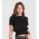 Blusa Feminina Com Lastex Dianna Preto GG / Preto