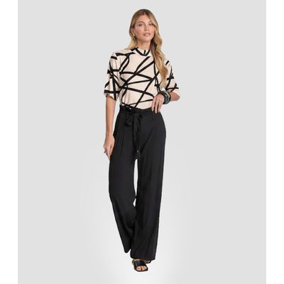 Blusa Feminina em Tecido Estampado Dianna Bege GG / Bege