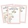 Pacote com 50 Coleção Chá de Bebê Feminino Pictionary de Livros Infantis, Jogos, Atividades, Decorações e Suprimentos Unicórnio - Inkdotpot 12,7 Cm × 17,78 Cm / Branco