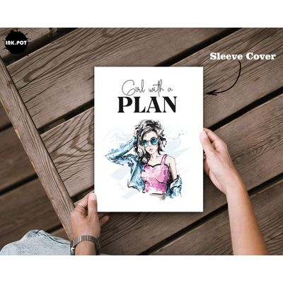 Bloco Destacável Planejador Diário/Lista de Tarefas - 50 Folhas sem Data - Planejador de Trabalho e Refeições com Capa - Inkdotpot 14,73 Cm × 20,83 Cm / Branco