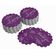 Etiquetas de Papel para Lembrancinha de Aniversário "Obrigado por Celebrar Comigo" com Foil para Pendurar - Inkdotpot 100 Etiquetas Metalizadas / Roxo - Prata