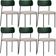 Kit 06 Cadeiras Para Sala De Jantar Melina L02 Facto Verde Musgo Linho Cru - Lyam Decor