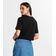 Blusa Cropped Manga Curta Rovitex Preto P / Preto