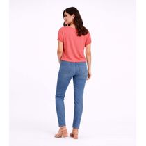 Blusa Feminina Elástico Nas Mangas Infinita Cor Rosa