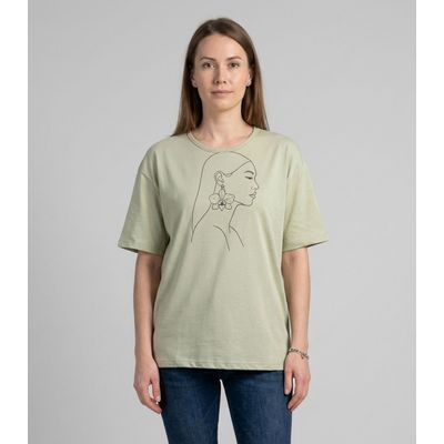 Blusa Feminina Com Estampa Localizada Infinita Cor Verde P / Verde