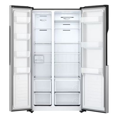Geladeira GC-B187PQA Side by Side 519L Inox Look Frost Free Inverter LG Inox / 110V
