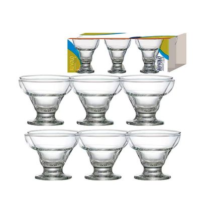 Conjunto de Taças de Sobremesa Cancun em Vidro 6 Peças Ruvolo Transparente