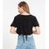 Blusa Cropped Feminina Decote V Rovitex Preto GG / Preto
