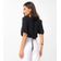 Blusa Cropped Feminina Decote V Rovitex Preto G / Preto
