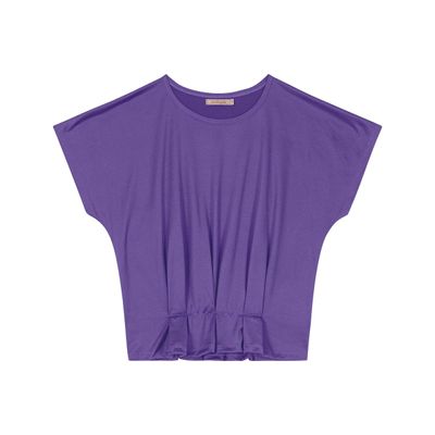 Blusa Feminina Com Pregas Endless Roxo GG / Roxo