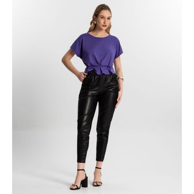 Blusa Feminina Com Pregas Endless Roxo G / Roxo