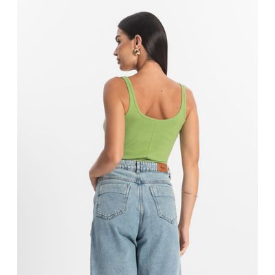 Blusa De Alca Básica Feminina Rovitex Verde GG / Verde