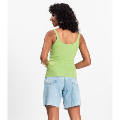 Blusa De Alca Básica Feminina Rovitex Verde GG / Verde