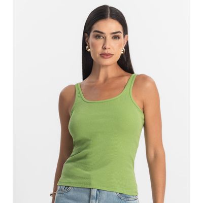 Blusa De Alca Básica Feminina Rovitex Verde GG / Verde