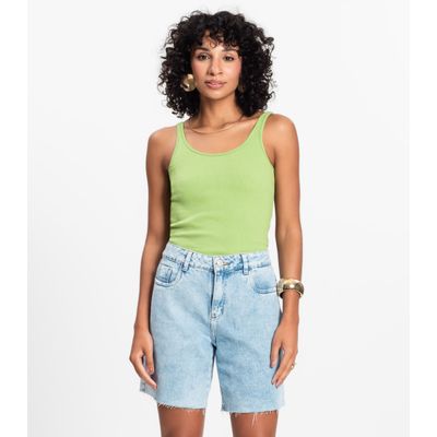 Blusa De Alca Básica Feminina Rovitex Verde GG / Verde