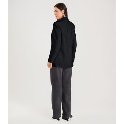 Blazer Feminino Tweed Endless Preto GG / Preto