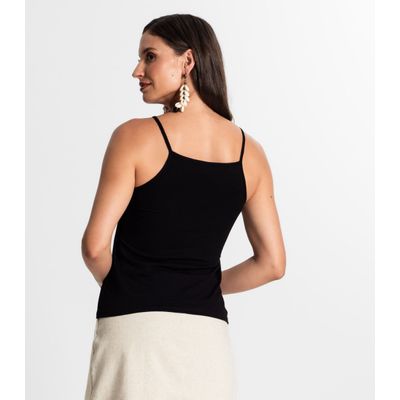 Blusa De Alça Feminina Rovitex Preto G / Preto