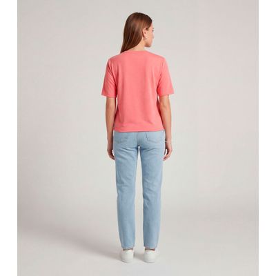 Blusa Feminina 100% Poliéster Básica Infinita Cor Rosa M / Rosa