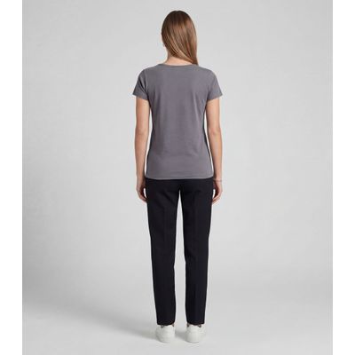 Blusa Feminina Cotton Com Estampa Infinita Cor Cinza P / Cinza