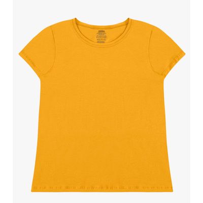 Blusa Feminina Cotton Leve Básica Rovitex Amarelo G / Amarelo