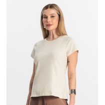Blusa Feminina Cotton Leve Básica Rovitex Bege