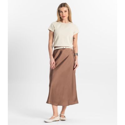 Blusa Feminina Cotton Leve Básica Rovitex Bege P / Bege