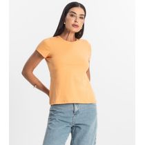Blusa Feminina Cotton Leve Básica Rovitex Laranja