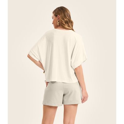Blusa Feminina em Viscotorcion Rovitex Bege GG / Bege