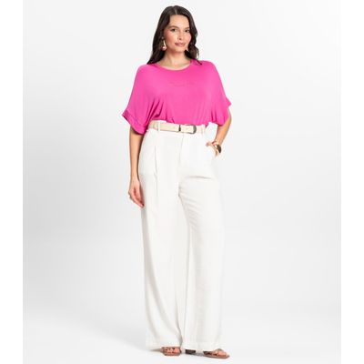 Blusa Feminina em Viscotorcion Rovitex Rosa M / Rosa