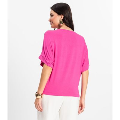 Blusa Feminina em Viscotorcion Rovitex Rosa GG / Rosa