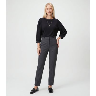 Blusa Feminina Ampla Manga 3/4 Viscose Endless Preto P / Preto