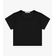 Blusa Cropped Infantil Ribana Canelada Trick Nick Preto 10 / Preto
