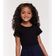 Blusa Cropped Infantil Ribana Canelada Trick Nick Preto 10 / Preto
