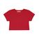 Blusa Cropped Infantil Ribana Canelada Trick Nick Vermelho 10 / Vermelho