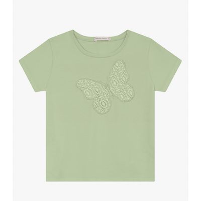 Blusa feminina em Cotton Leve Trick Nick Verde 14 / Verde