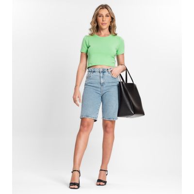 Blusa Feminina Em Cotton Leve Endless Verde M / Verde
