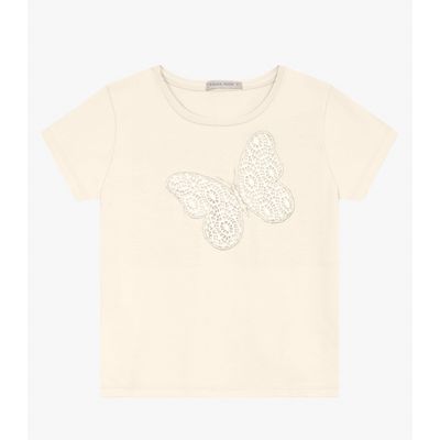 Blusa feminina em Cotton Leve Trick Nick Off White 14 / Off White