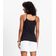Blusa de Alça Feminina Viscotorcion Básica Rovitex Preto G / Preto