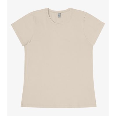 Blusa Feminina Cotton Leve Básica Rovitex Bege G / Bege