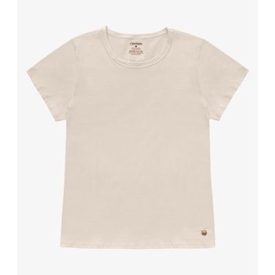 Blusa Feminina Cotton Leve Básica Rovitex Bege G / Bege