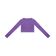 Blusa Cropped Juvenil Manga Longa Minty Roxo 18 / Roxo