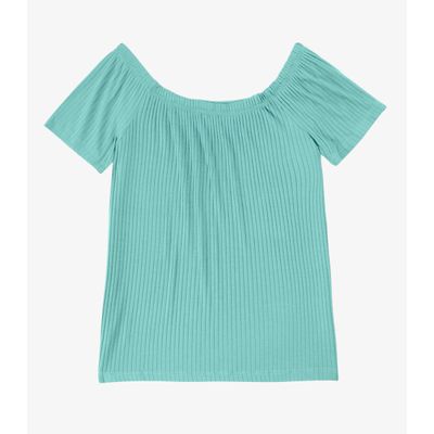 Blusa Feminina Canelada Infinita Cor Verde G / Verde