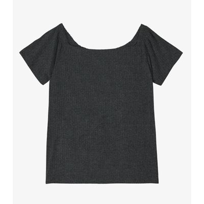 Blusa Feminina Canelada Infinita Cor Cinza GG / Cinza