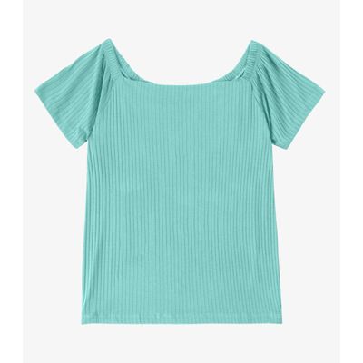 Blusa Feminina Canelada Infinita Cor Verde P / Verde