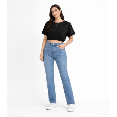 Blusa Feminina Elástico Na Cintura Infinita Cor Preto GG / Preto