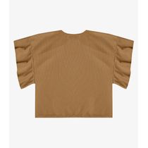 Blusa Feminina Com Manga Franzida Infinita Cor Marrom