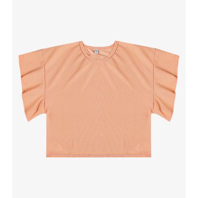 Blusa Feminina Com Manga Franzida Infinita Cor Rosa P / Rosa