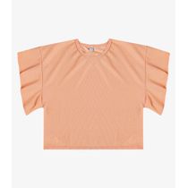 Blusa Feminina Com Manga Franzida Infinita Cor Rosa