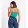 Blusa De Alça Feminina Ribana Canelada Rovitex Verde G / Verde